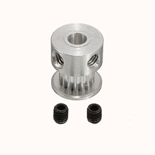 2x GT2-Zahnriemenscheibe 16 Zähne + 5m GT2-Riemen 6mm – Ersatzset Für 3D-Drucker Wie Reprap Prusa, Bohrung 5mm