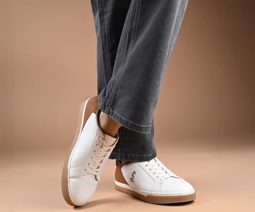 Image of LOUIS STITCH Men's Casual Lightweight Lace-Up Low-Top Sneakers for Men| Cushioned Comfort | Lightweight & Comfortable Casual Lace-Up Shoes | LSP-SNK-AVI-Lace-Ups