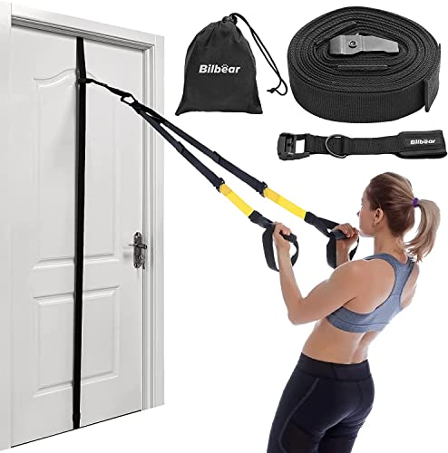 Bilbear Verstellbarer Türankerband für Widerstandsbänder, einfach zu montierender Schiebetür Ankergurt, Ankergurt, Fitnessstudio Befestigung für Heimfitness, Türband Widerstandstrainingsgerät Cover