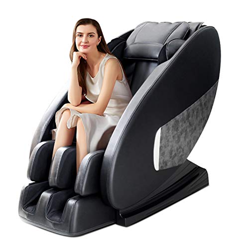 OOTORI Full Body Massage Chair, Zero Gravity Shiatsu Massage Chair, with Footrollers and Heater(Black).