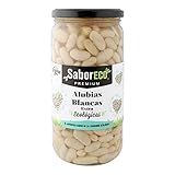 alubias blancas receta vasca  Alubias blancas extra ecológicas Saboreco 720 ml 12 Tarros (12x720 ml)