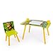 Produktbild Homestyle4u 1131, Kindersitzgruppe Dschungel, Kindermöbel Set aus 1 Kindertisch 1 Stuhl, Holz, Grün