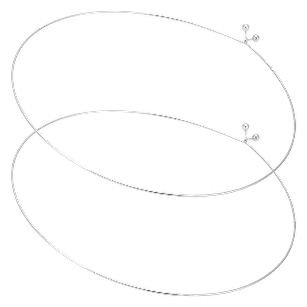 UNICRAFTALE 2Pcs 304 Stainless Steel Choker Necklaces Wire Wrap Collar Necklaces For Women Gold Open Choker Necklace Metal Plain Chocker Collar Necklace For DIY Jewelry Making