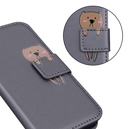 Greaked for Samsung A10/A20/A30/A50/A50/A50S/A30S Capa protetora de couro PU com compartimento para