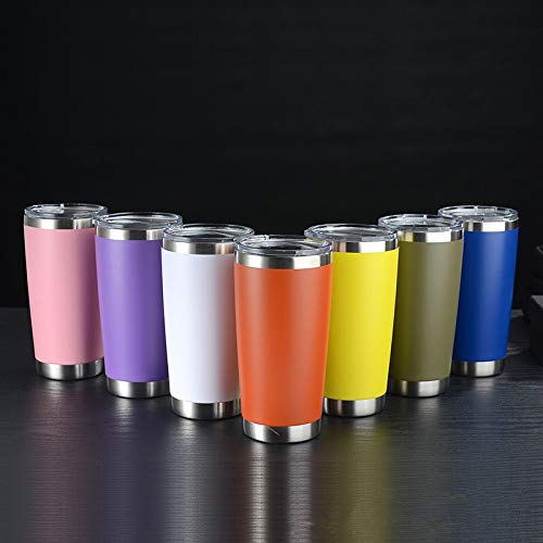 Gtell 20 oz Stainless Tumbler, Double Wall Stainless Steel Insulated Travel Mug for Keep Hot and Cool (Green) - Image 4