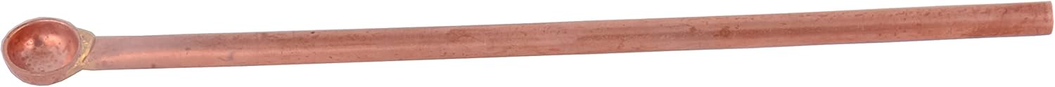 Shiv Shakti Arts® Copper Hawan Spoon for Pouring Ghee in Hawan Kund Hawan Achmani, Premium (12 INCH,Brown)