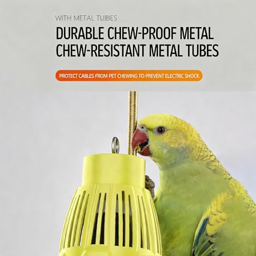 Lampe chauffante poulets réglable et flexible pour cage de perroquet