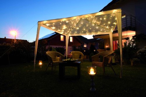 Konstsmide Christmas Lights/Outdoor or Indoor (IP44) 3 x 3 m Fairy Lights Net/96 Warm White Diodes/Black Cable Net Lights - Image 3