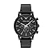 Emporio Armani Reloj Analógico para Hombre de Cuarzo AR1918 Negro