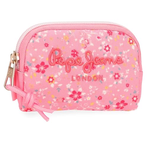 Pepe Jeans Alenka Geldbörse, Rosa, 12 x 8 x 2 cm, Polyester, 0,19 l, von Joumma Bags, Rosa, Talla única, Geldbörse
