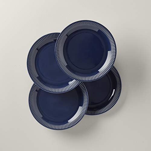 Lenox Navy Profile Stoneware 4-Piece Accent Plate Set, 3.90 Lb #TOP1