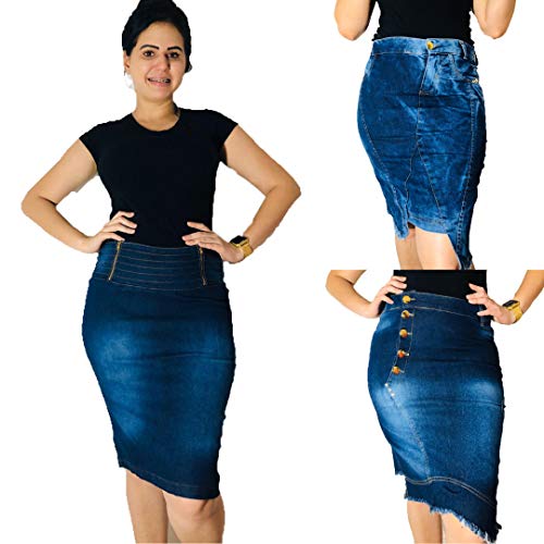 Saias Jeans Evangélica Atacado Oferta 9 Unidades Envio Imediato