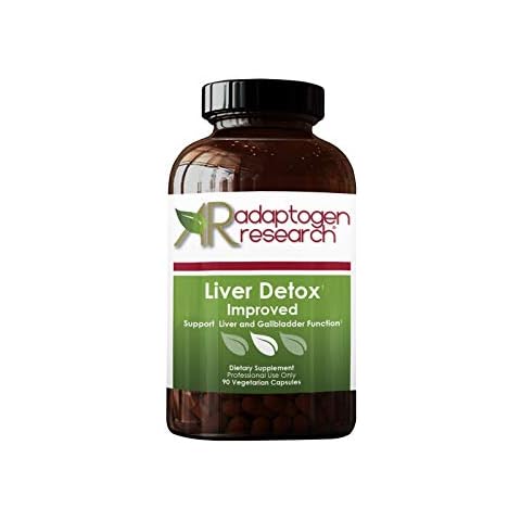 Liver Detox Improved | Liver & Gallbladder Support | Ox Bile + Milk Thistle + Beet Powder + Artichoke | 90 Vegetarian Capsules | By Adaptogen Research Pharmaceutical Grade Cover