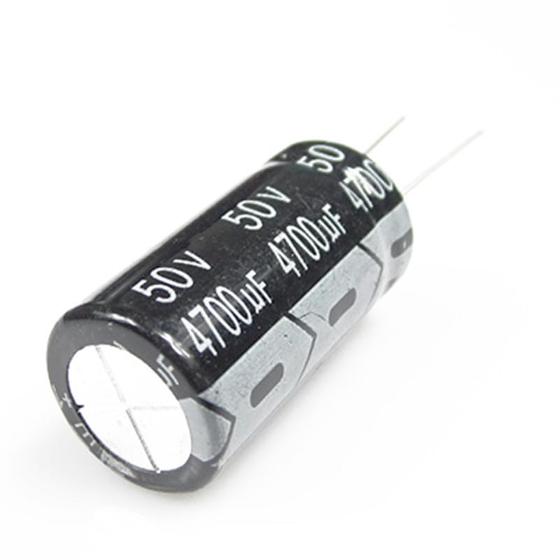 Condensador electrolítico 4700uF, 50 V DC, 18 mm x 45 mm, tolerancia ±20%, 2000h, temperatura -40...105°C