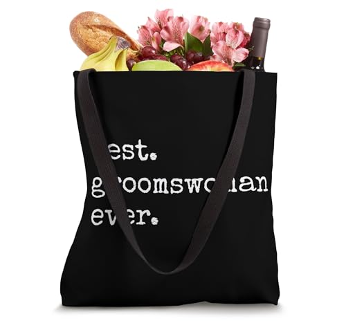 Bolsa Tote Best Groomswoman Ever Meme miniatura 4