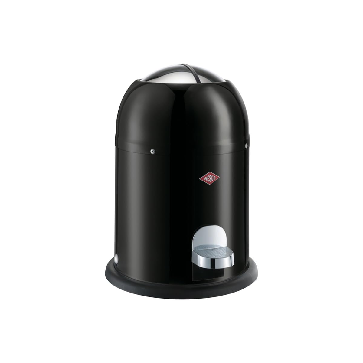 WESCO Mini Master - Pattumiera da 6 l, Colore: Nero, 26,4 x 26,4 x 36 cm