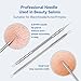 6 Pcs Blackhead Remover Tools,Blackhead Extractor,Pimple Popper Tool Kit for Blackhead, Whitehead, Acne, Zit, Comdone, Pores, Fat Granules, Blemishs on Nose, Face & Ear