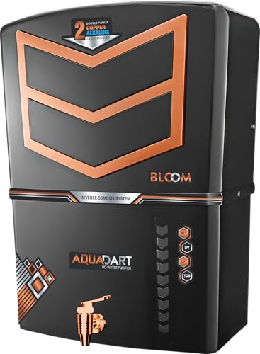 Image of AquaDart Alkaline Copper RO Water Purifier with UV, UF and TDS Controller Fully Automatic Function 12Liter Large Storage Tank, Suitable for all type of water supply and Best For (Home and Office)