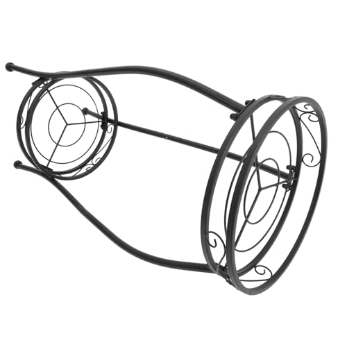 Support à plantes fer robuste à 2 étages pour décoration extérieure et intérieure - 2