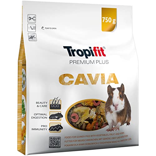 CAVIA Premium Plus 750g - Alimento con Verduras, Frutas y Hierbas para cobayas
