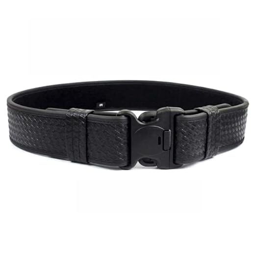 ROCOTACTICAL Basketweave Police Duty Belt, Web Duty Belt with Loop Liner (Large, 40-46)
