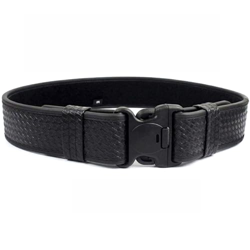 ROCOTACTICAL Basketweave Police Duty Belt Web Duty Belt with Loop Liner (Large 40-46)