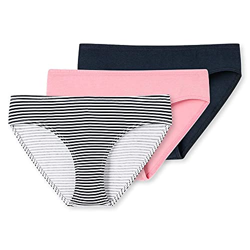 Schiesser Mädchen 3 Pack Slips - 95/5 Organic Bio Baumwolle Größe 140...