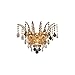 Elegant Lighting 8033W16G/SS Victoria Collection 3-Light Wall Sconce with Swarovski Strass/Elements Crystals, Gold Finish