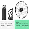 SHIMOST Kit de conversion pour vélo électrique 28" (700C) avec moteur couple de 250 W, batterie pour gourde, kit de conversion de batterie, capteur Torque PAS intégré (pouce, 28) #1