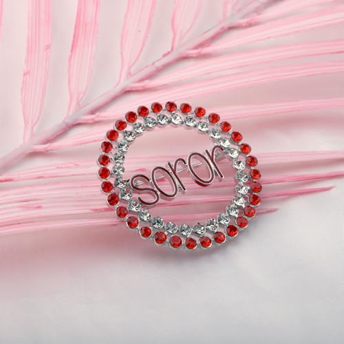 Image of UJIMS Greek Sorority Gift Sorority Paraphernalia Brooch Pin for Women Soror Sister jewelry Sisterhood Graduation Gifts (SororBrooch)