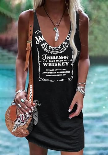 Image of CHUNTIANRAN Mini Dress for Women Swimsuit Coverup Beach Hawaiian Tank Dress | Country Concert Outifts for Women Summer Dress Vacation Outfits