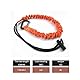 Tool Lanyard, Quick Release Shock Absorbing Safety Lanyard Retractable Bungee Cord with Carabiner Clip and Adjustable Loop End
