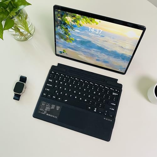 Keyboard for Microsoft Surface Pro Copilot+ (11th Edition) / Pro 11 / Pro 10/9 / 8 / X, 13 inch, Detachable Type Cover with Touchpad, 7-Color Backlit & Pen Holder (Black) by Zoof - Image 6