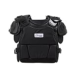 Champion Sports Low Rebound Foam Professional Model Chest Protector (Black, 16-Inch)