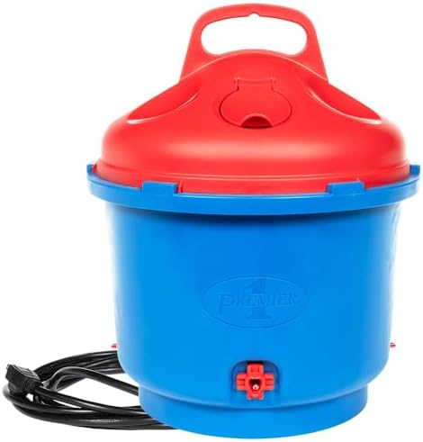 Premier 1 All-Season Heated Poultry Waterer for Chickens and Ducks - 3 Gallon