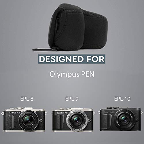 MegaGear MG510 Olympus PEN E-PL9, E-PL8, E-PL7 Ultraleichte Kameratasche aus Neopren - Schwarz – Bild 8