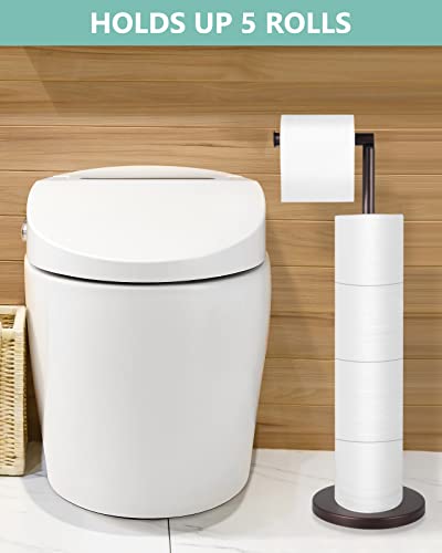 Toilet Paper Holder Stand, Free Standing Toilet Paper Holder For Jumbo Mega, Oil Rubbed Bronze Toilet Paper Stand, Housen Solutions Zjh3702 #TOP1