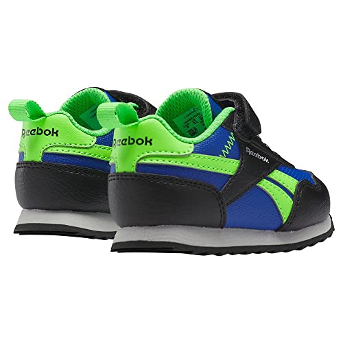 Reebok Mixte bébé Royal Classic Jogger 3 Basket, Core Black/Vector Blue/Solar Lime, 22 EU