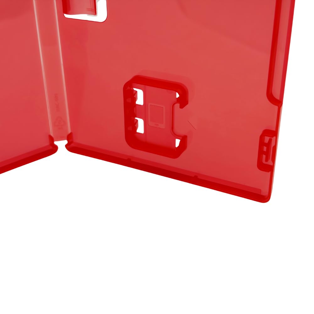 shopanize24® Leerhülle passend für Switch 2 - Rot - mit Logo - Ersatzhülle für Spielehüllen - auch passend für Switch 1 (Rot, 15 Leerhüllen)