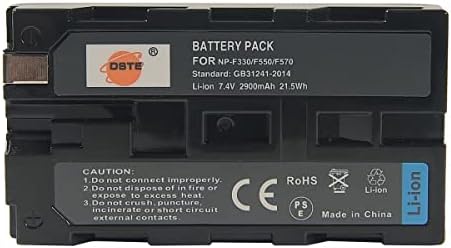 DSTE 2PCS NP-F550 NP-F570 NP-F330 Li-Ion Battery Compatible with Sony CCD-RV100 CCD-RV200 CCD-SC5 CCD-SC55E CCD-SC55 CCD-TR12 CCD-TR18 CCD-TR1E CCD-TR2 CCD-TR200