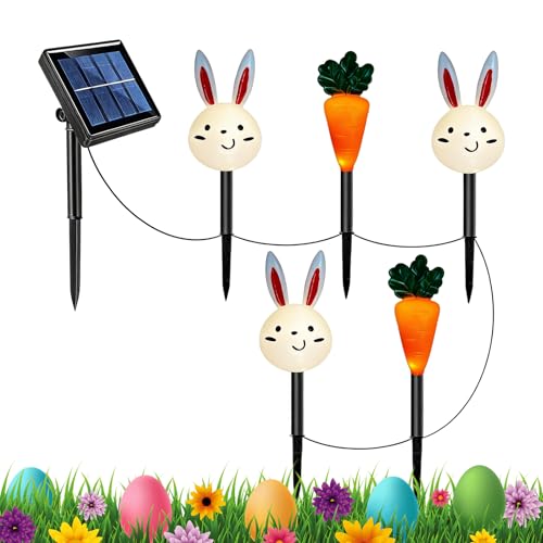 Luces solares de Pascua decorativas para iluminar caminos y pasarelas