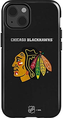 Skinit Impact Phone Case Compatible with iPhone 13 - Officially Licensed NHL Chicago Blackhawks Distressed Design