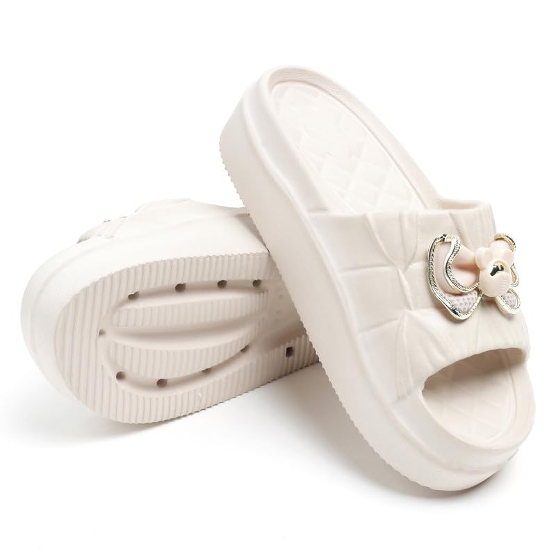 Image of Slipper for Women and Girls Flip Flops Summer Anti Skid Soft Pvc Sole Slide Home Indoor Slippers for Bedroom chappal