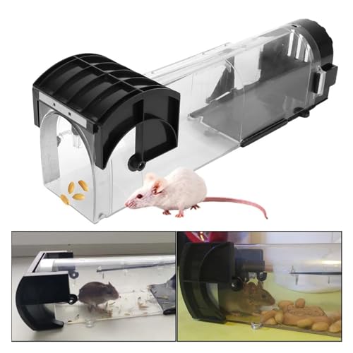 Trampas for ratas reutilizables con bloqueo automático para control de roedores 4