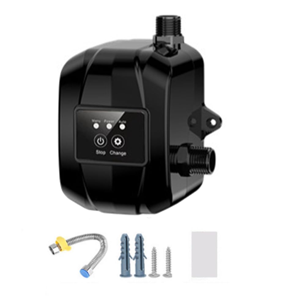 Haushalts-Wasserpumpe für Wasserhahn Sicher und Leise 150P für Rasensprenger, Dusche, Küche für Garten, Toilette Hängende Ohne Bohren mit EU-Stecker