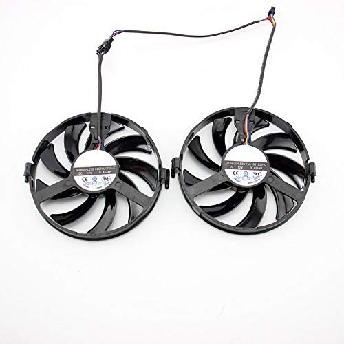 独特な 送料無料 380x 380 R9 Radeon Nitro Sapphire For Replacement Fan Card Graphics 4pin 10cm Inrobert Video Black 2pcs Fan Cooling Card Pc用ファン クーラー