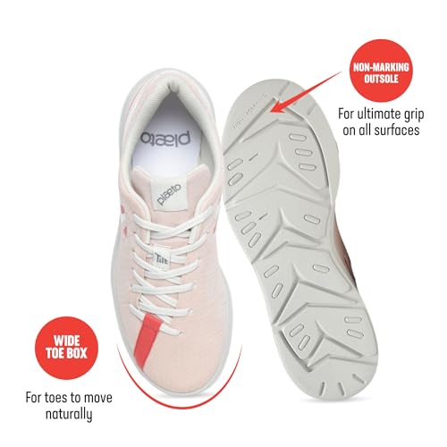 Image of Plaeto Women's Coast Multiplay Sports Shoes| Lightweight Shoes with Breathable Air Mesh | Floease Cushioning for Lasting Comfort
