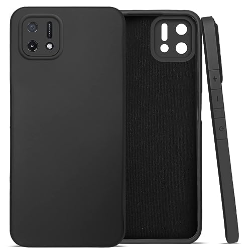 Image of Jkobi Back Cover Case for Oppo A16K | A16e (Matte Silicone with Inside Fiber Cloth |Black)