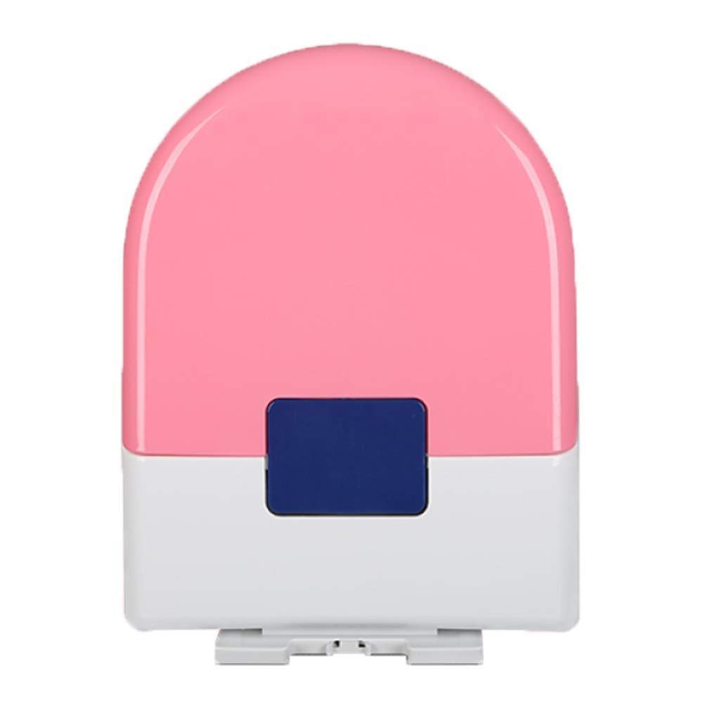 Sedile WC con Sedile per Bambini Incorporato vasino per Bambini Adulti/sedili WC Cerniere a Chiusura rallentata e Ammortizzata/Facile da Montare/Bagno Toilette Toilette, Rosa-V