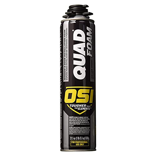 24-Pack of 20.45 oz OSI 1866185 Quad Foam Window & Door Installation Foam Sealant